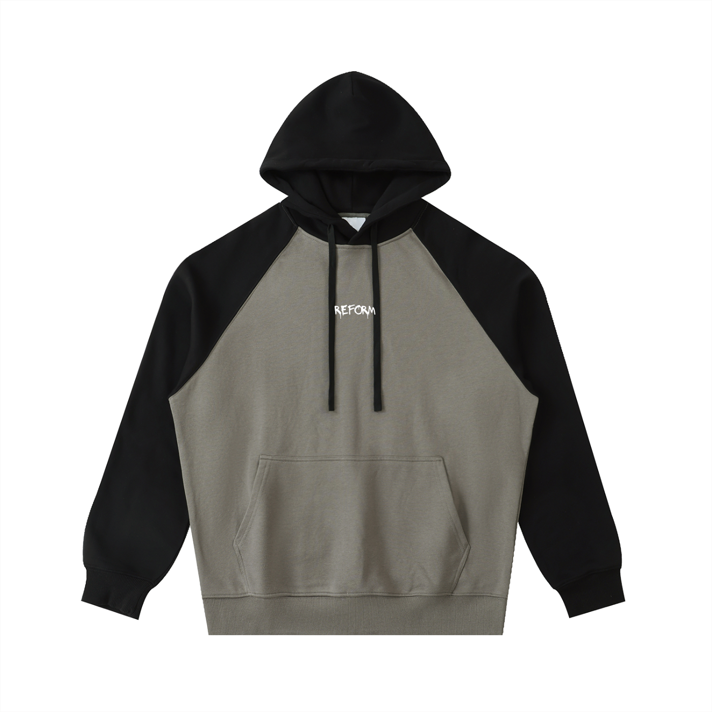 Color-Block Raglan Sleeve Hoodie