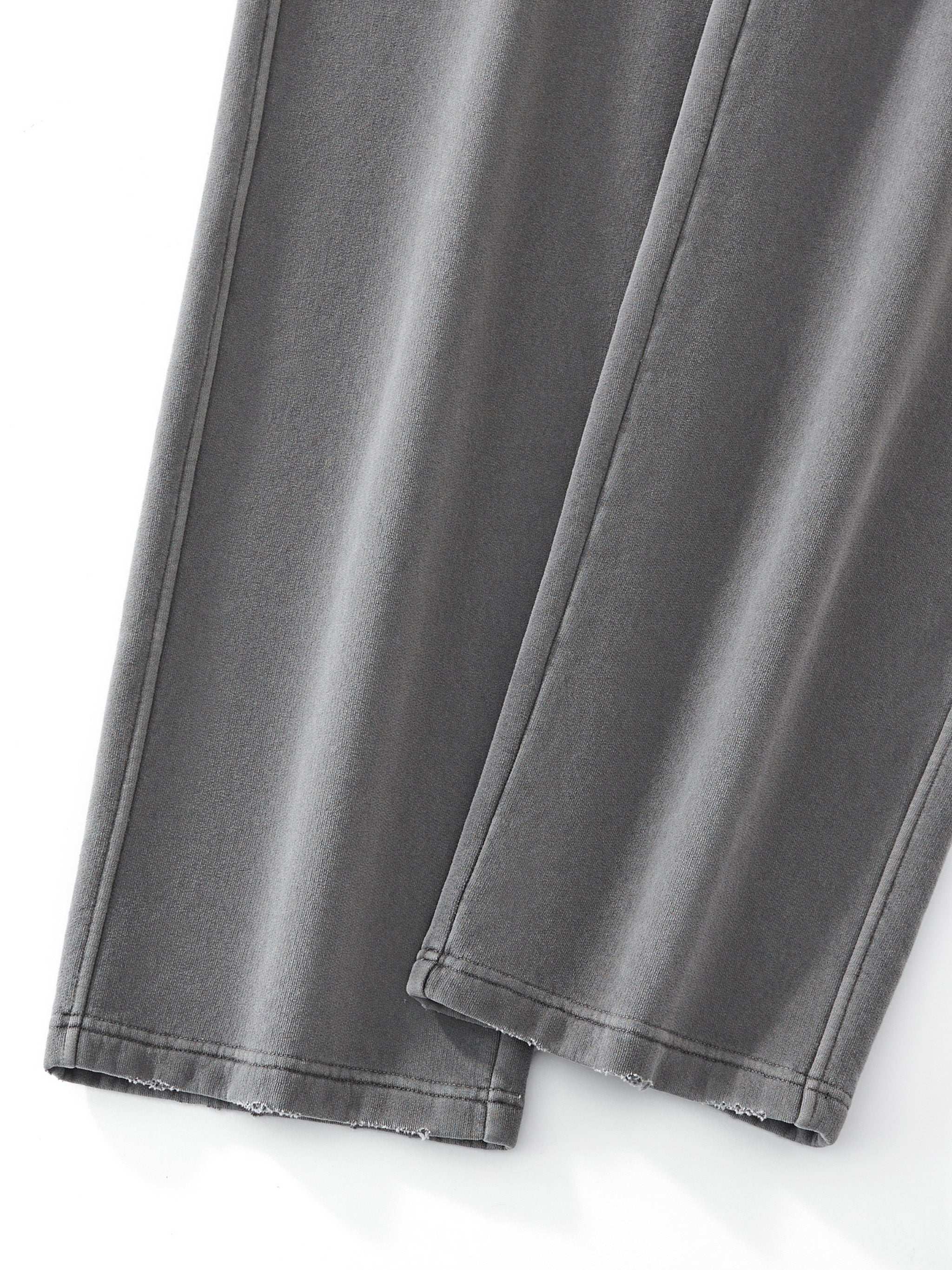 Frayed Enzyme Washed Fleece Sweatpants