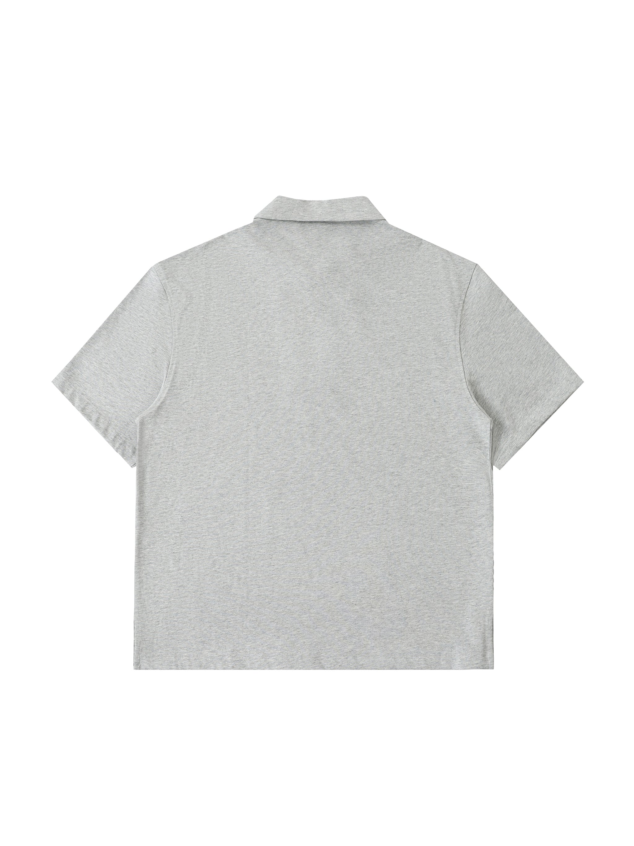 Half-Zip Cotton Polo Shirt