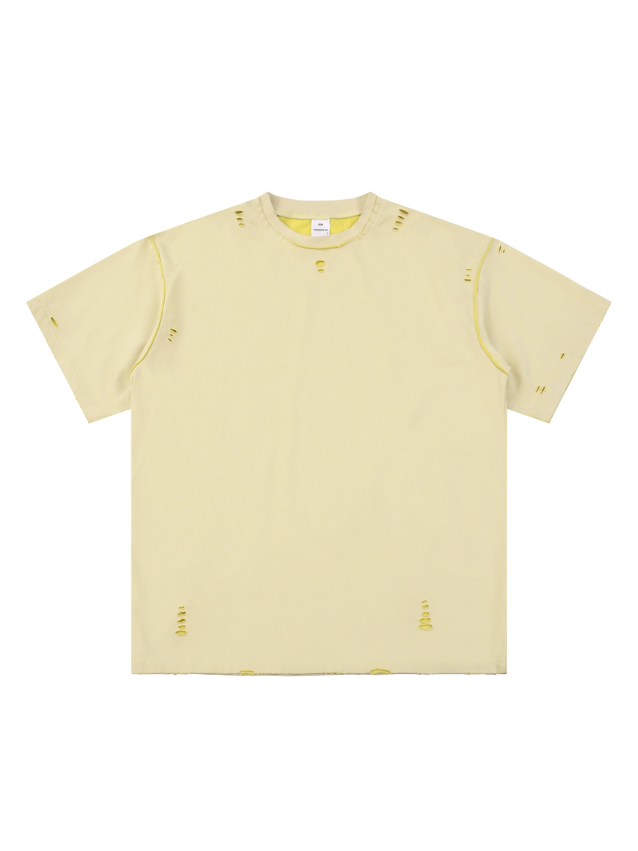 Hand-frayed Reversible T-shirt