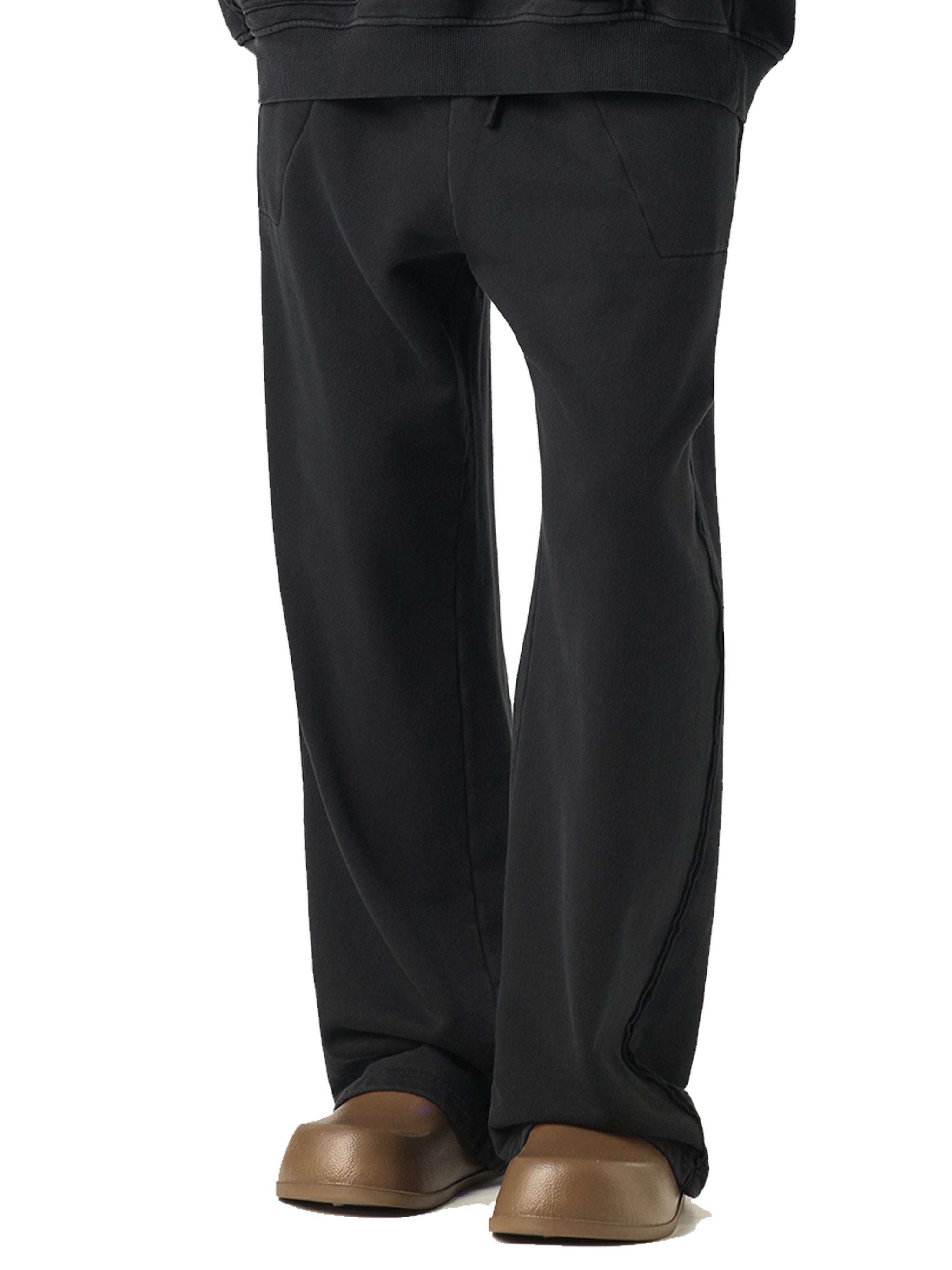 Raw-Seam Enzyme Washed Sweatpants