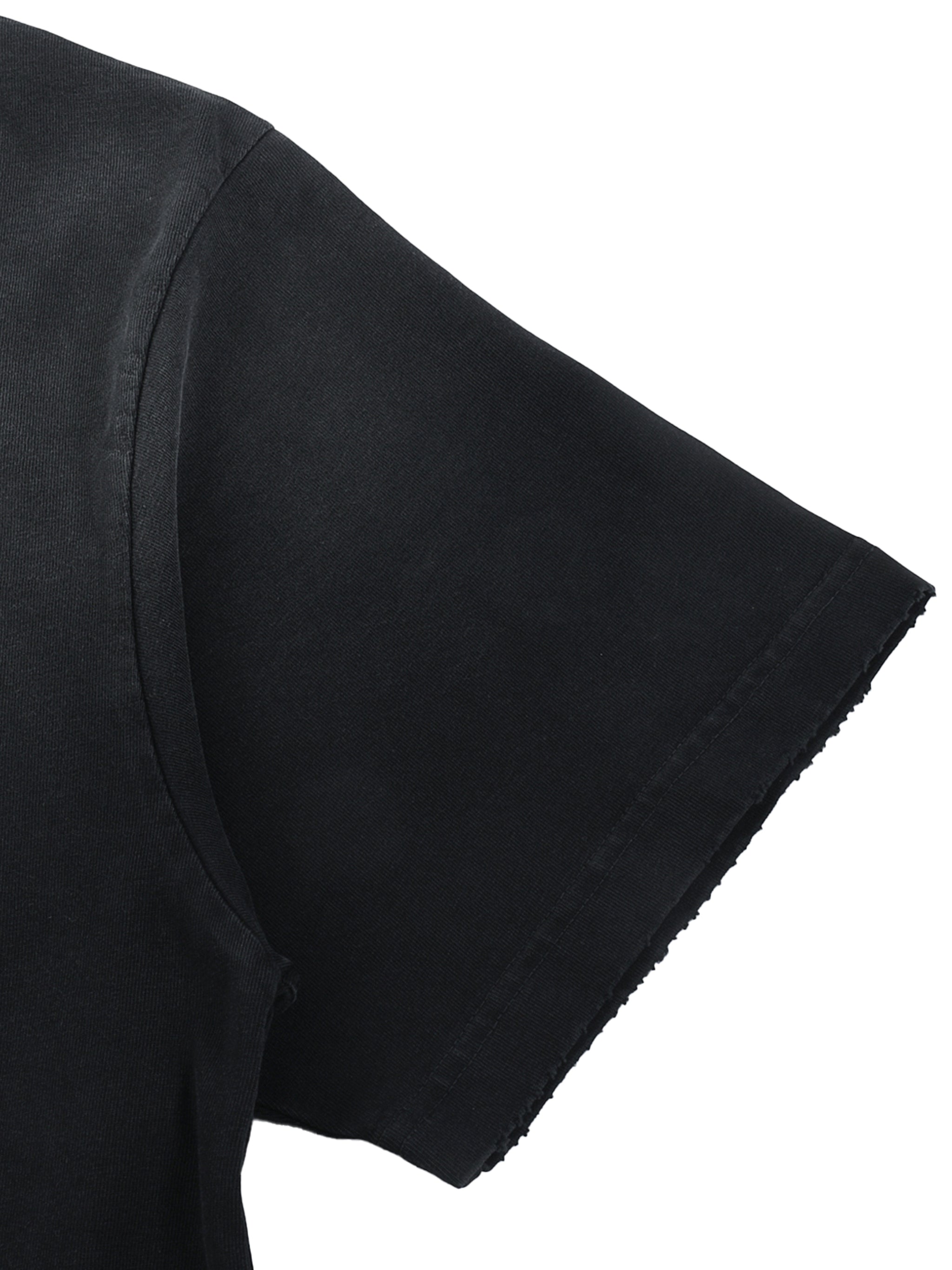 Sun Fade Hand-Frayed Cotton T-Shirt