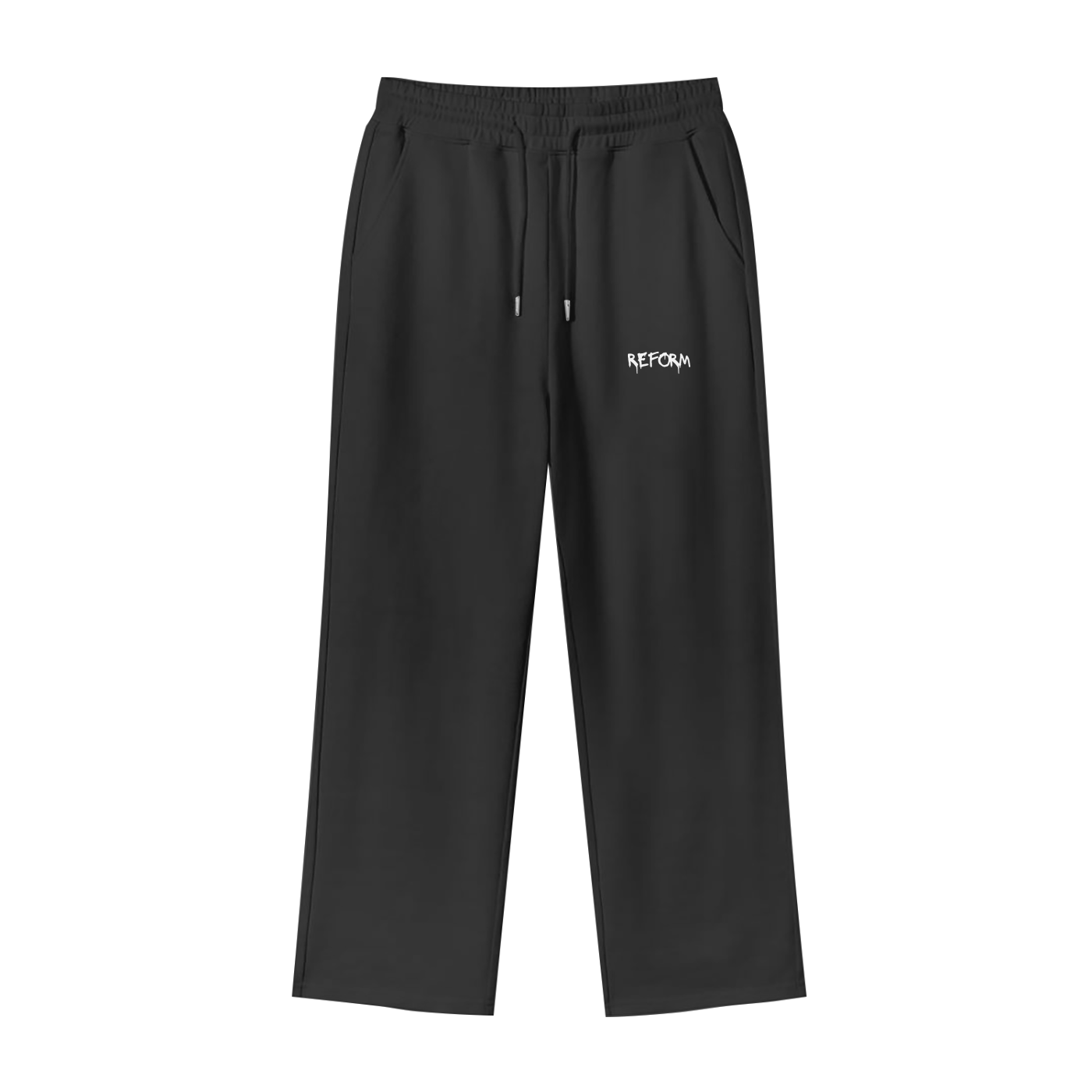 Unisex 100% Cotton Fleece Straight Wide Leg Jogger