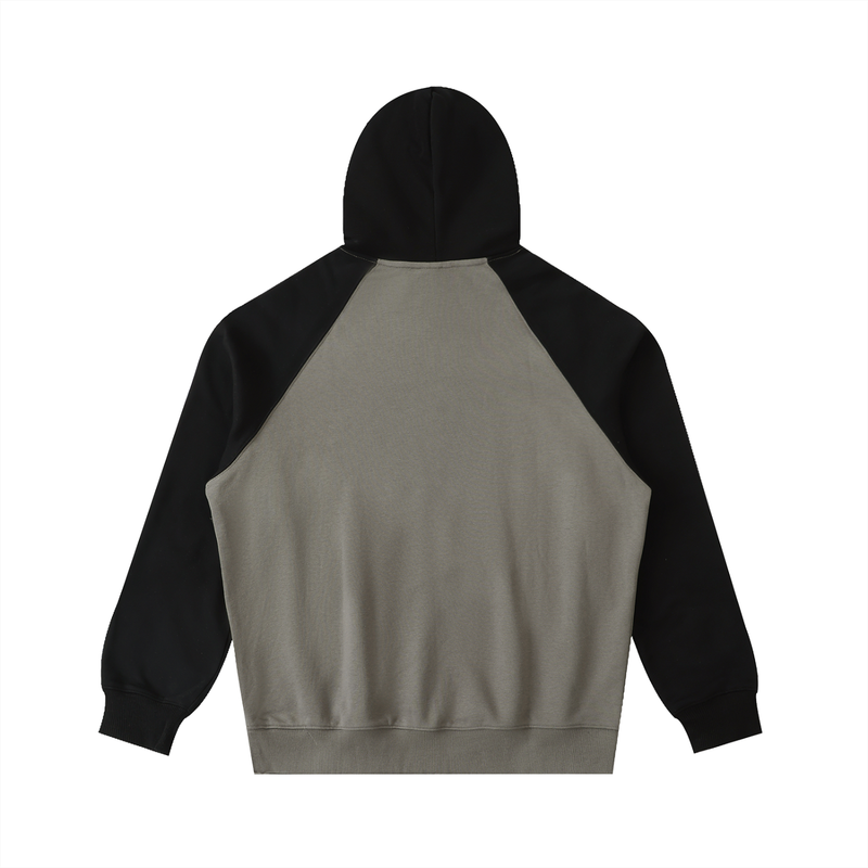Color-Block Raglan Sleeve Hoodie