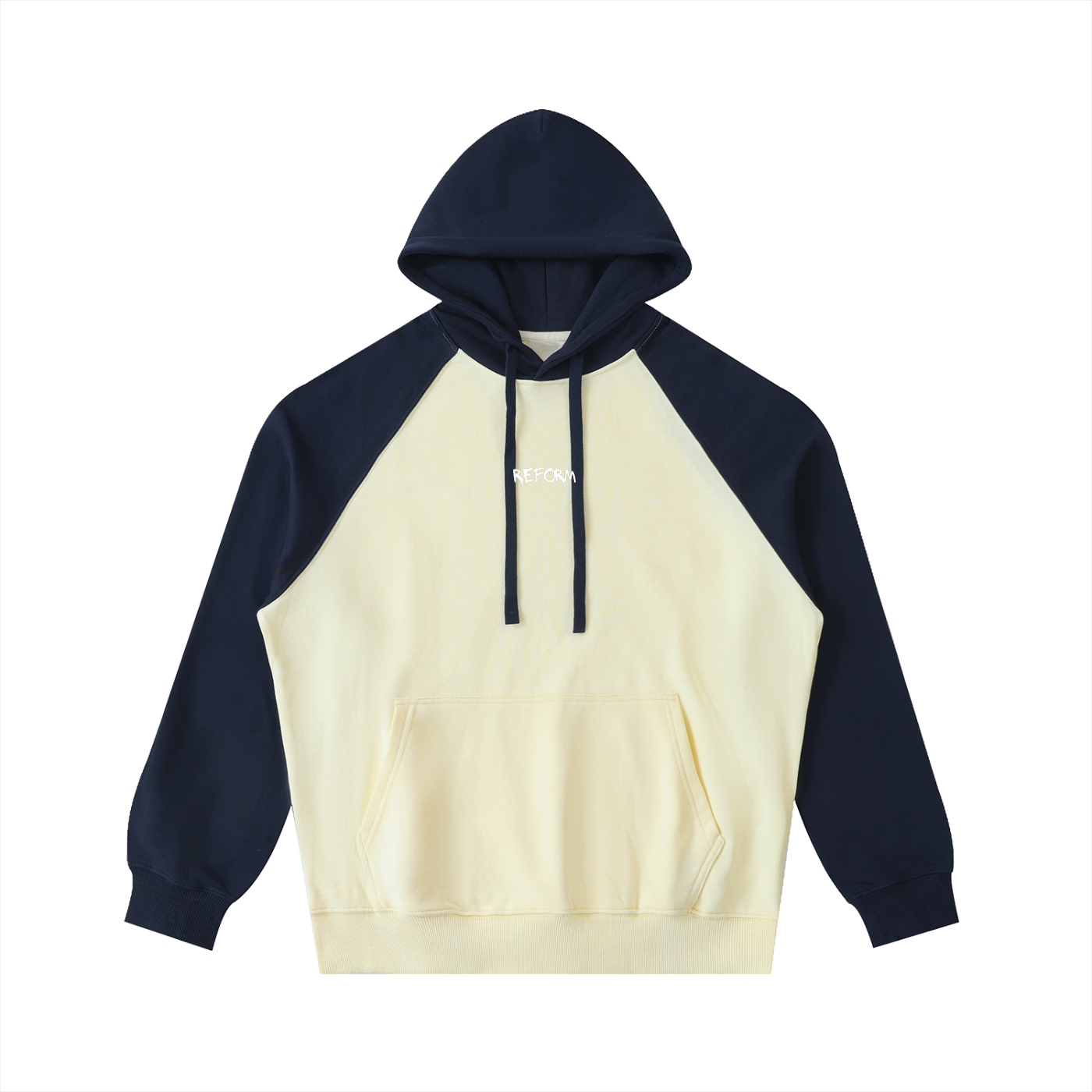 Color-Block Raglan Sleeve Hoodie