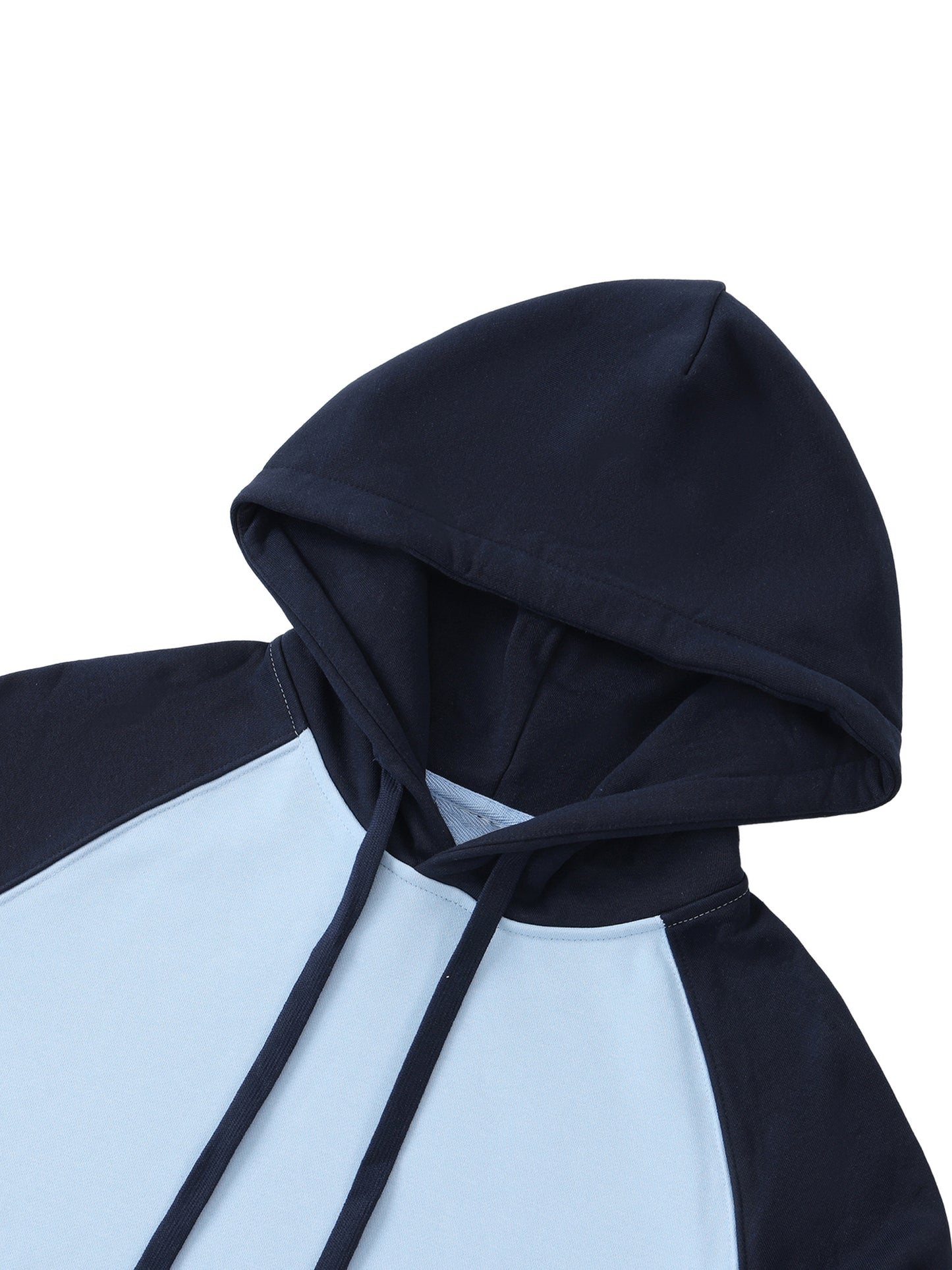 Color-Block Raglan Sleeve Hoodie