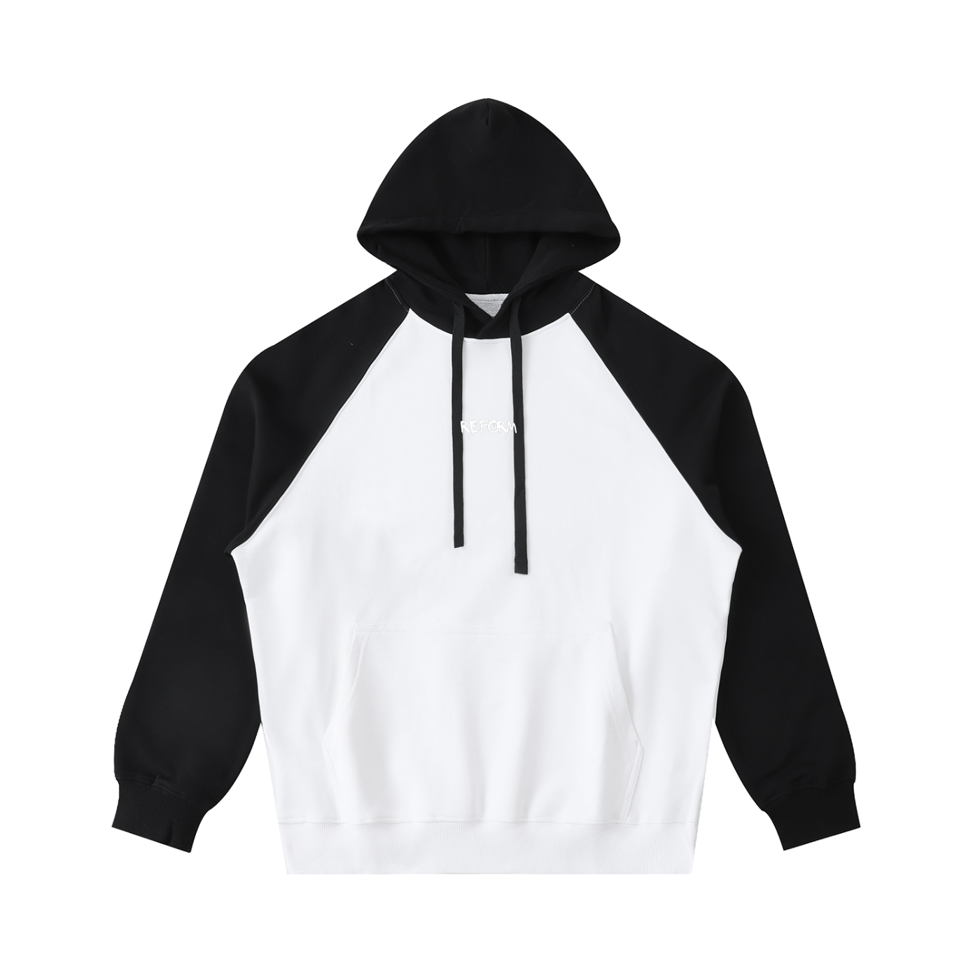 Color-Block Raglan Sleeve Hoodie