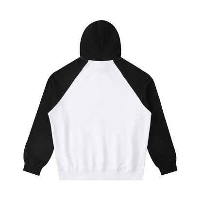 Color-Block Raglan Sleeve Hoodie