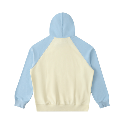 Color-Block Raglan Sleeve Hoodie
