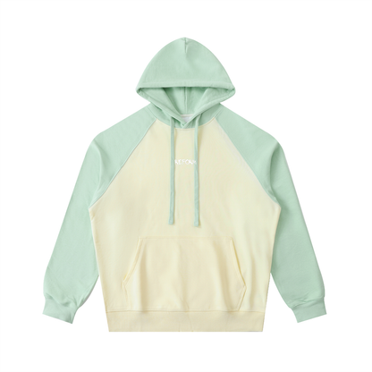 Color-Block Raglan Sleeve Hoodie