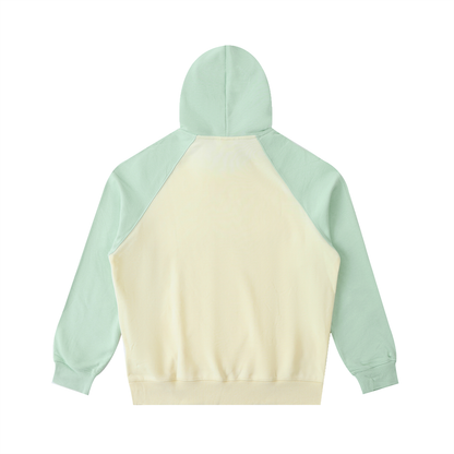 Color-Block Raglan Sleeve Hoodie