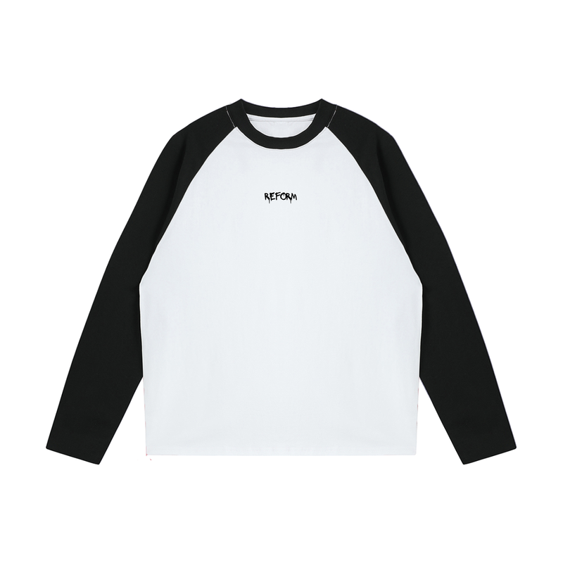 Color-Blocked Raglan Long-Sleeve T-Shirt