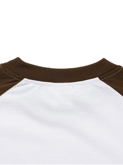 Color-Blocked Raglan Long-Sleeve T-Shirt