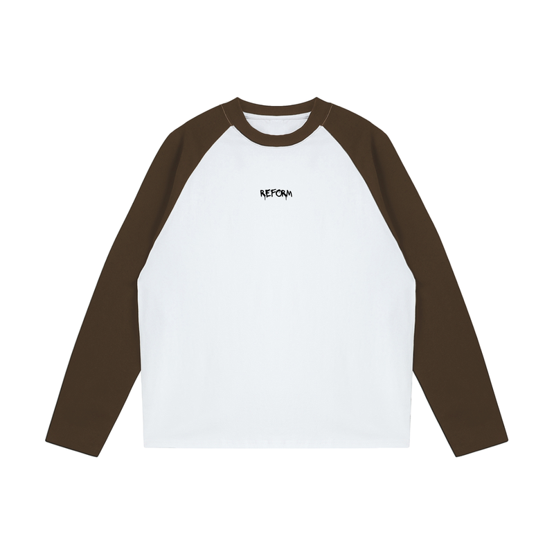 Color-Blocked Raglan Long-Sleeve T-Shirt