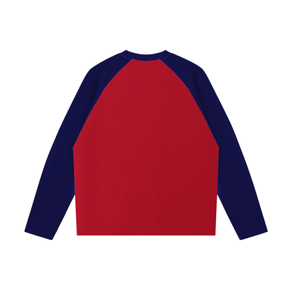 Color-Blocked Raglan Long-Sleeve T-Shirt