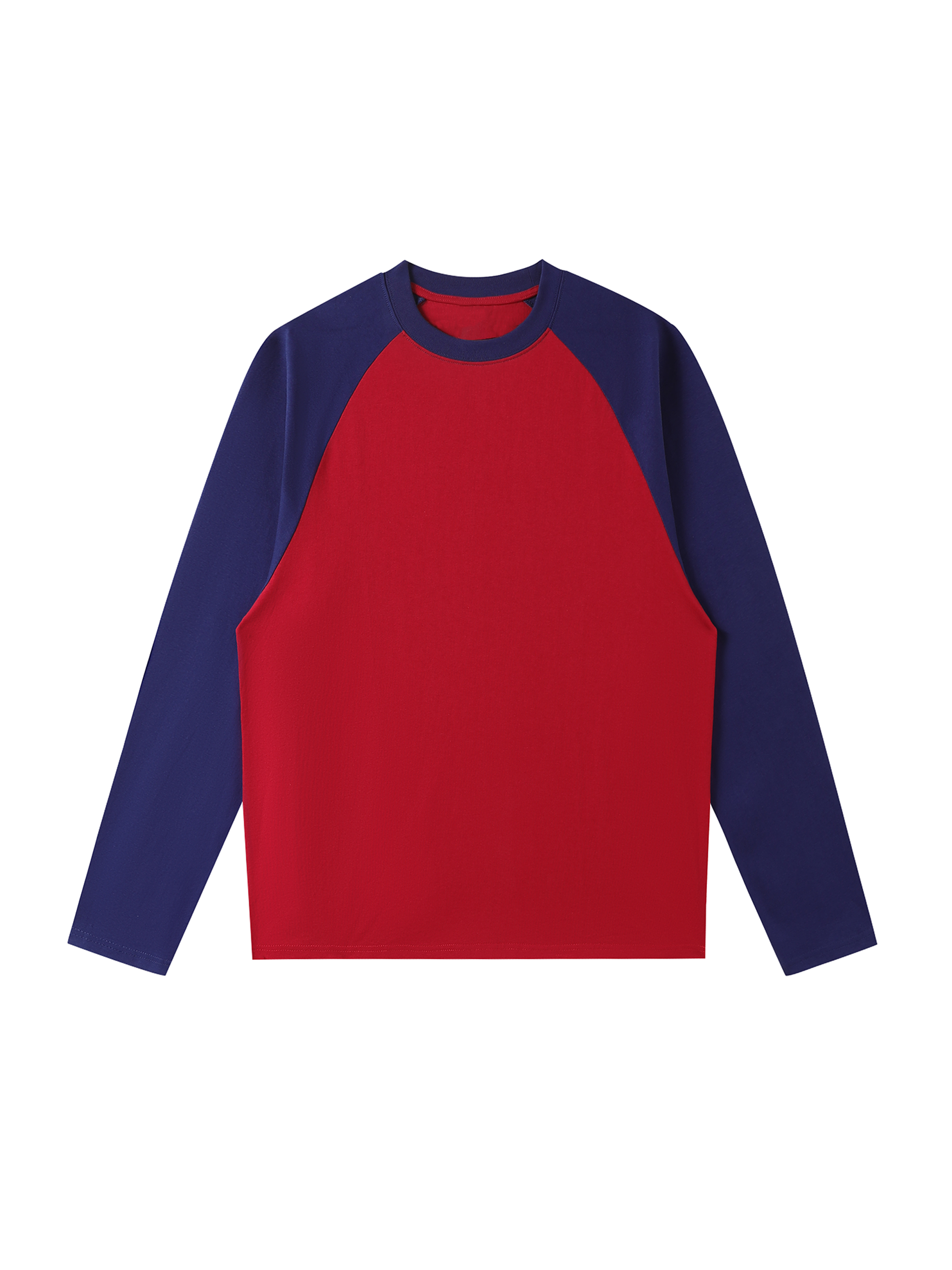 Color-Blocked Raglan Long-Sleeve T-Shirt