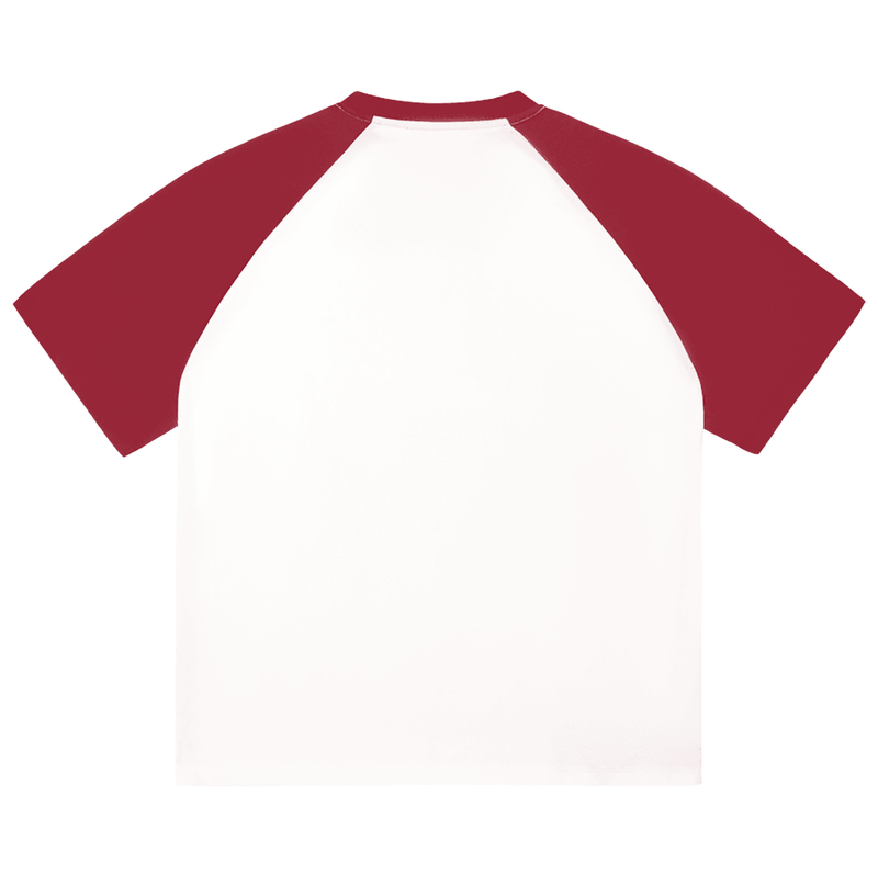 Color-Blocked Raglan Sleeve T-shirt