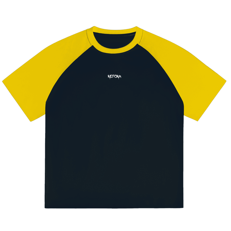 Color-Blocked Raglan Sleeve T-shirt