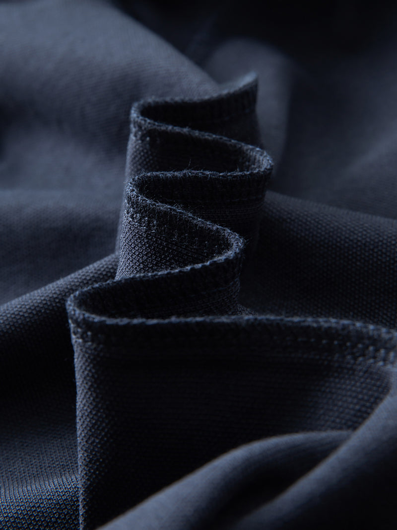 Contrast Collar Short-Sleeve Polo Shirt