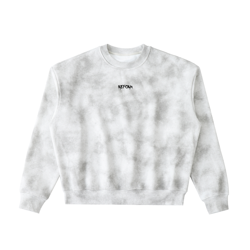 Dirty Washed Boxy Fleeced Sweatshirt