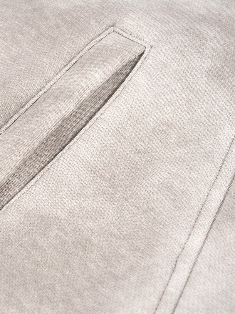 Dirty Washed Boxy Zip-up Fleece Hoodie