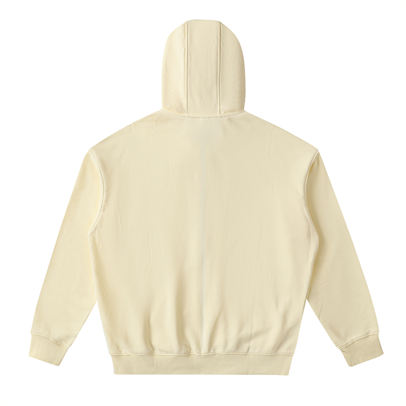 Drop-Shoulder Zip Up Hoodie