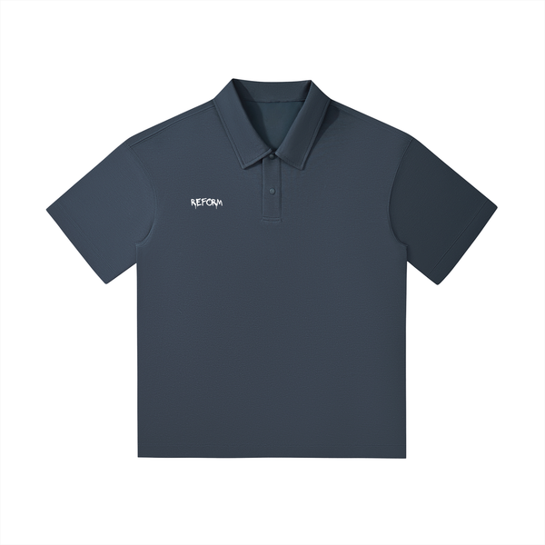 Drop Shoulder Short-Sleeve Polo