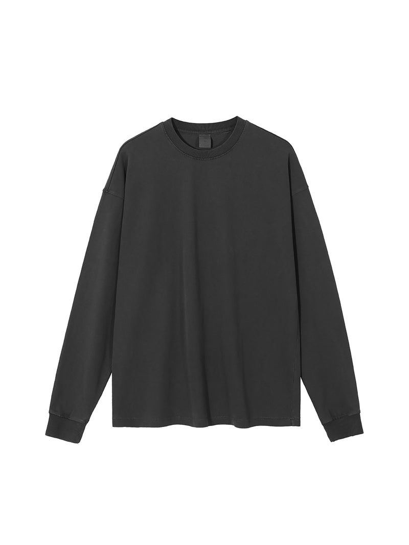 Enzyme Washed Long Sleeve T-shirt