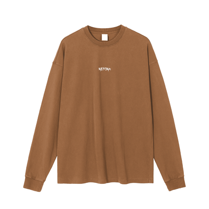Enzyme Washed Long Sleeve T-shirt