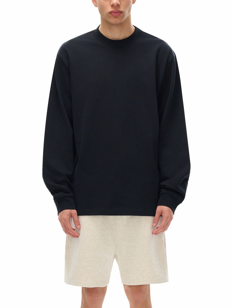 Essential Non-Shrink Mock Neck Sweatshirt