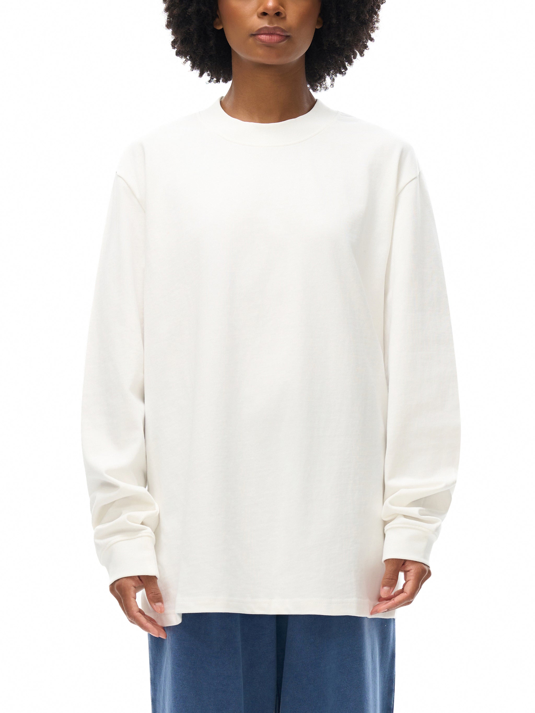 Essential Non-Shrink Mock Neck Sweatshirt