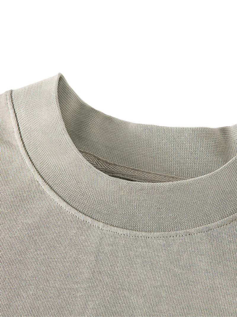 Essential Non-Shrink Mock Neck Sweatshirt