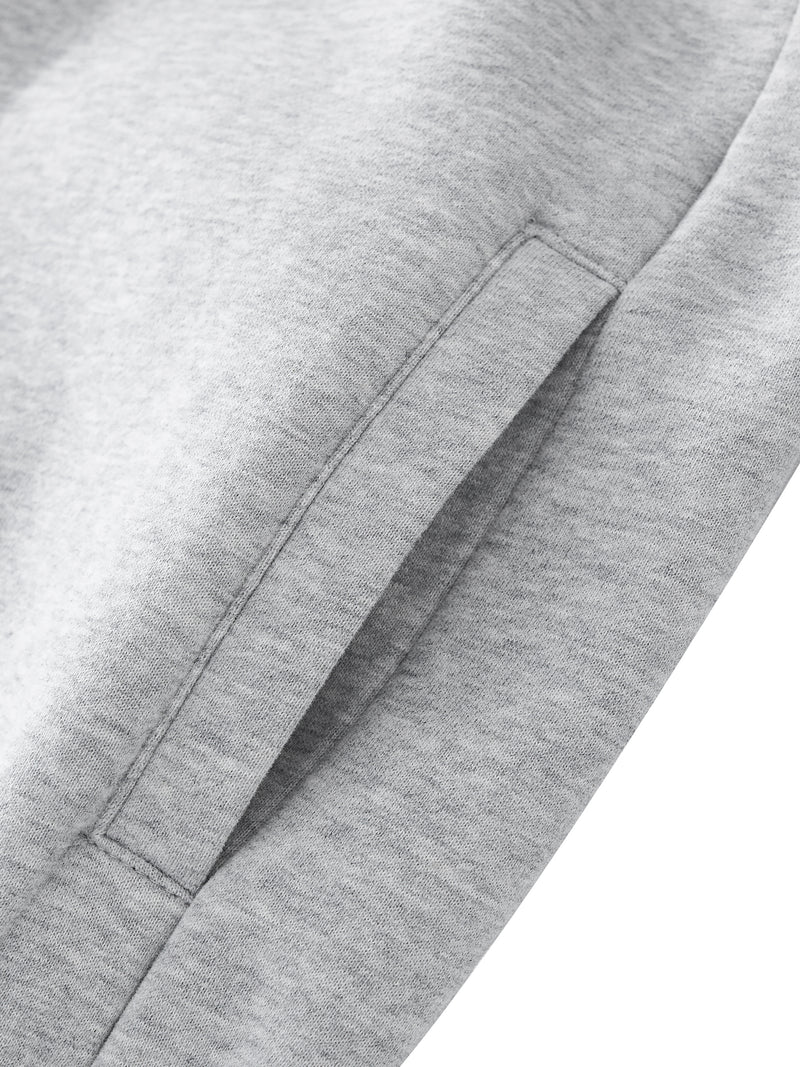 Essential Zip-Up Fleeced Varsity Jacket