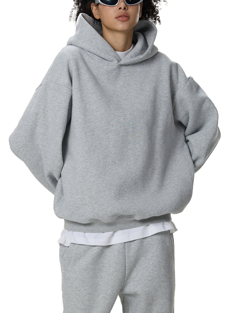 Fleeced Boxy Hoodie