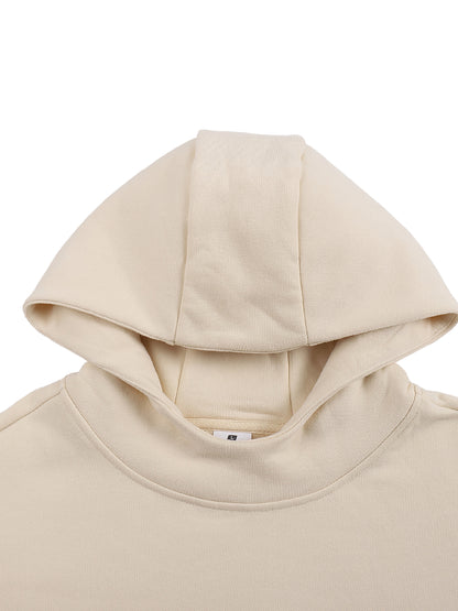 Fleeced High Neck Hoodie