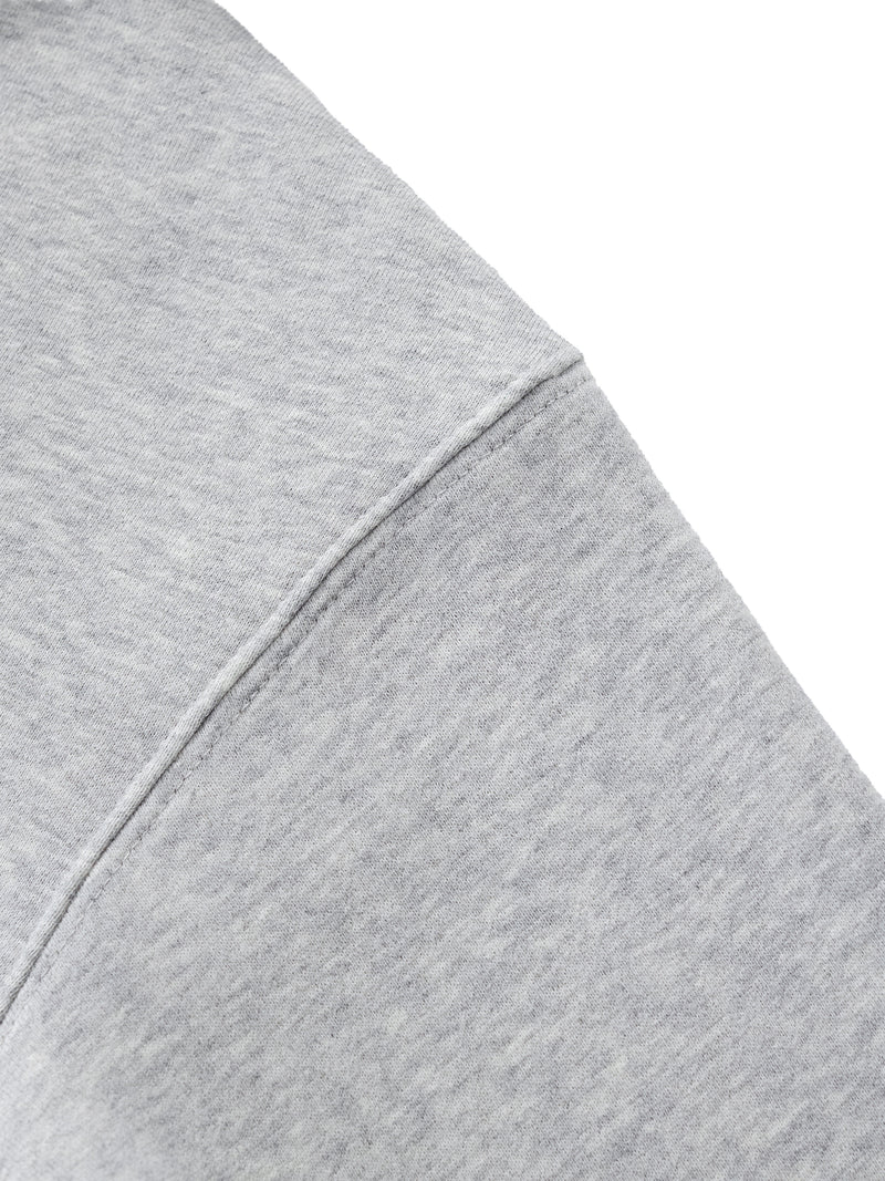 Fleeced Zip-Up Cropped Hoodie