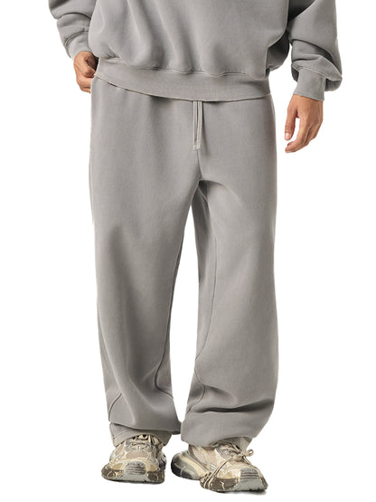 Frayed Enzyme Washed Fleece Sweatpants