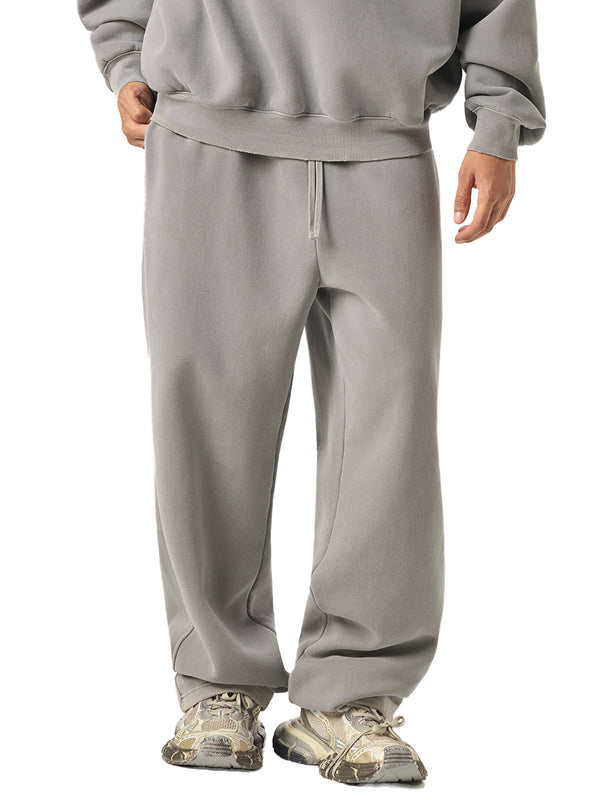 Frayed Enzyme Washed Fleece Sweatpants
