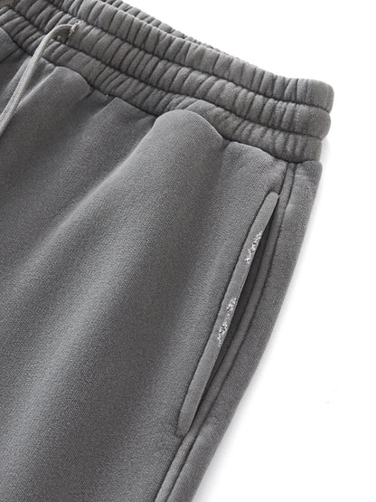 Frayed Enzyme Washed Fleece Sweatpants