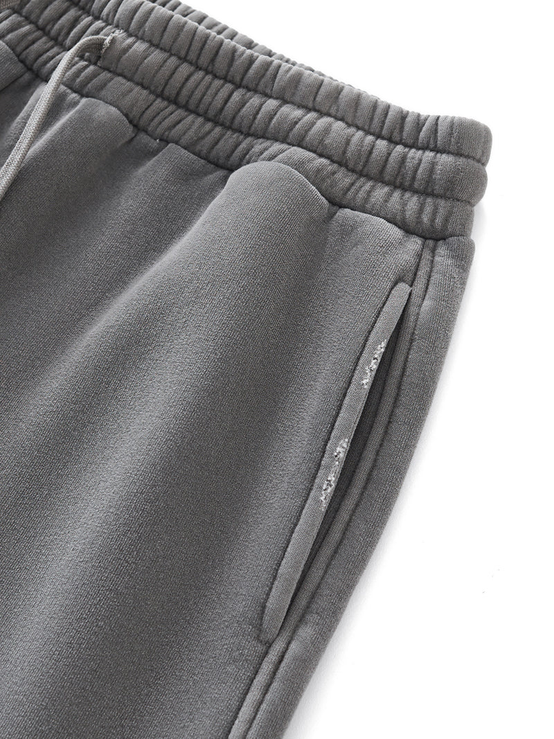 Frayed Enzyme Washed Fleece Sweatpants