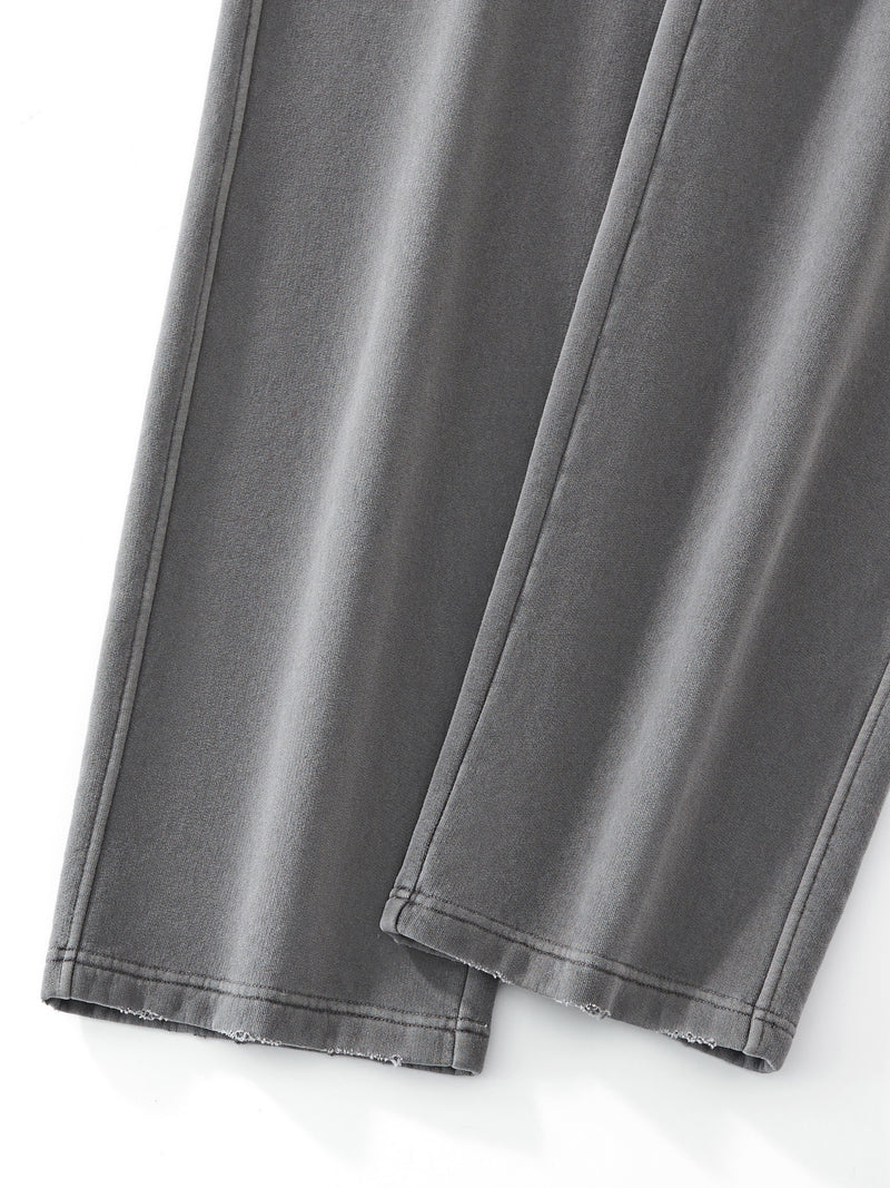 Frayed Enzyme Washed Fleece Sweatpants