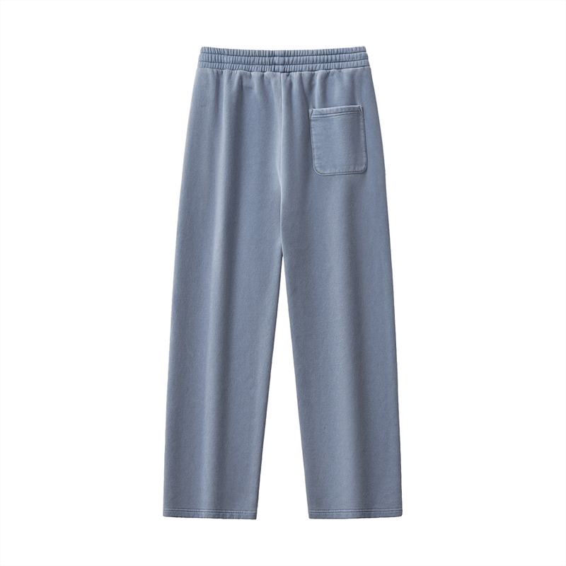 Frayed Enzyme Washed Fleece Sweatpants