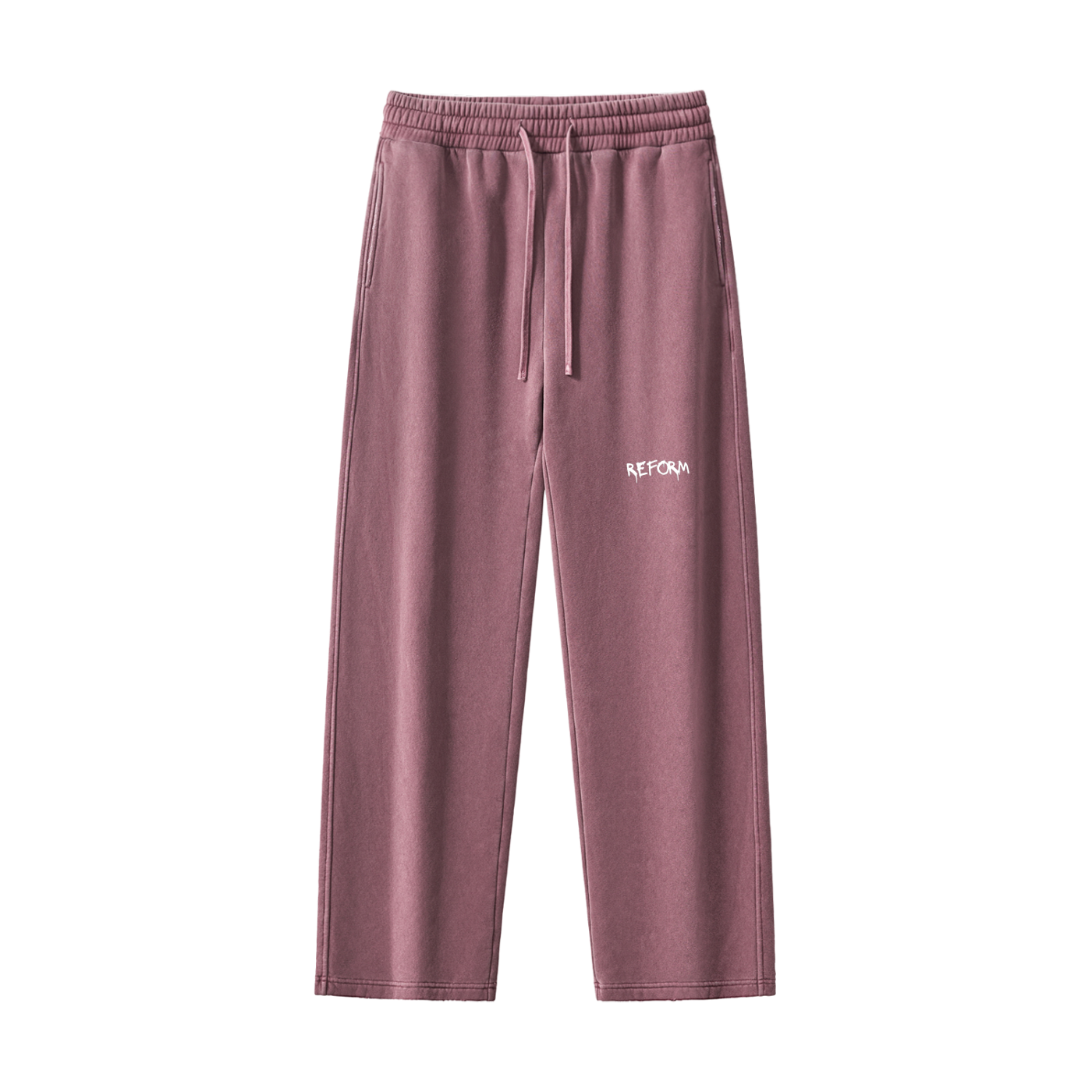 Frayed Enzyme Washed Fleece Sweatpants