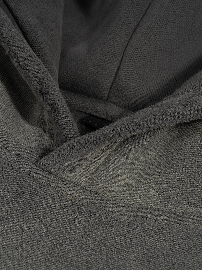 Frayed Sunfade Boxy Fleece Hoodie