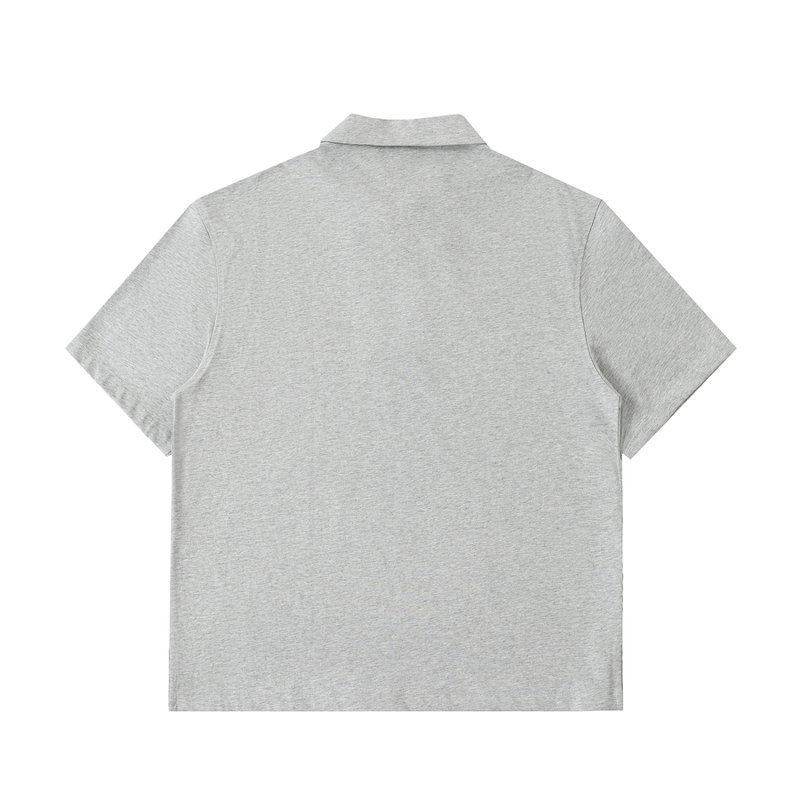 Half-Zip Cotton Polo Shirt