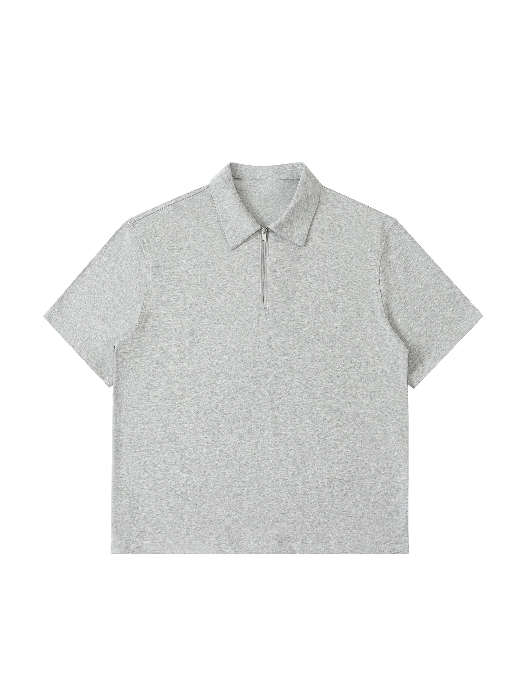 Half-Zip Cotton Polo Shirt