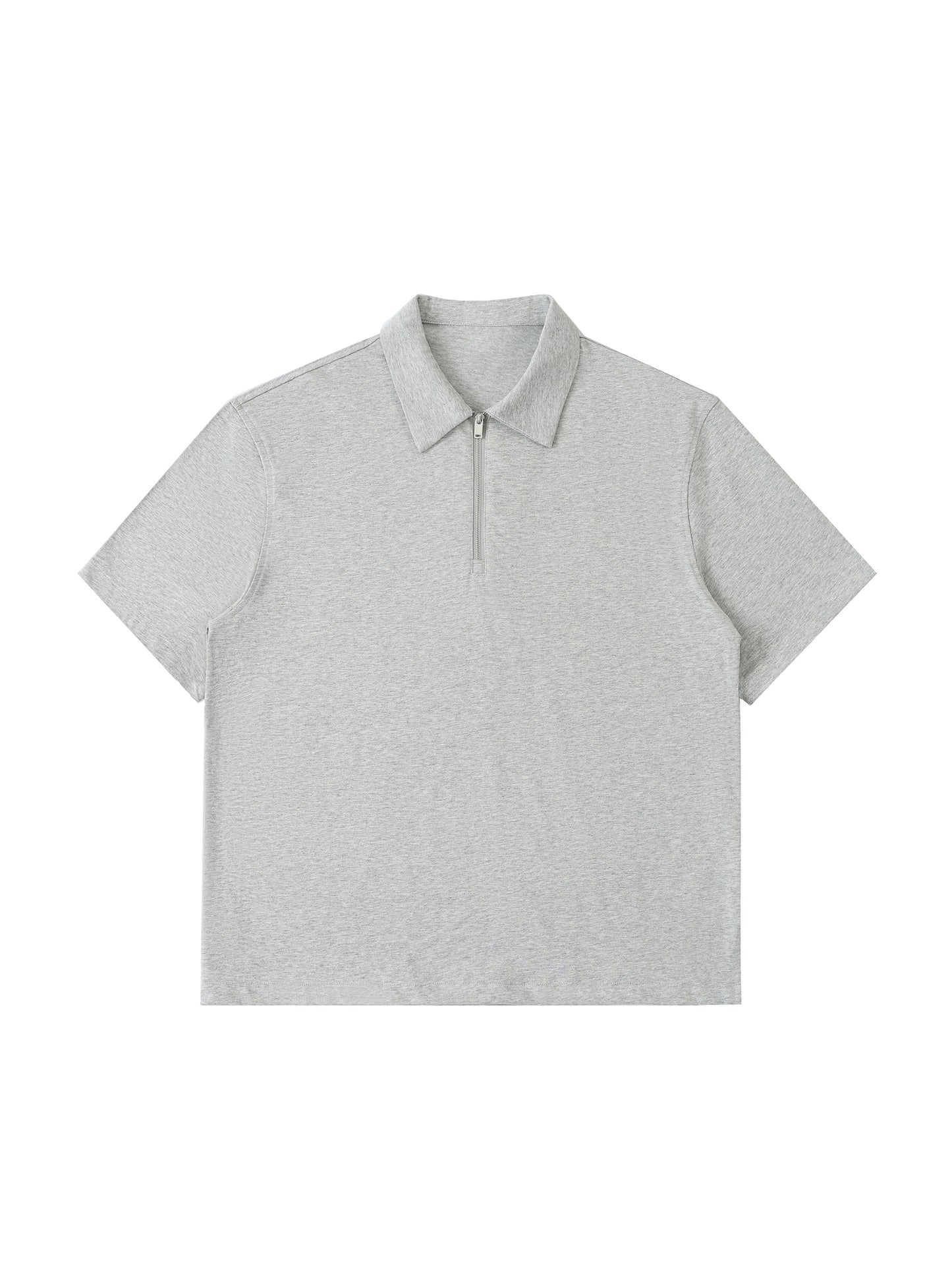 Half-Zip Cotton Polo Shirt
