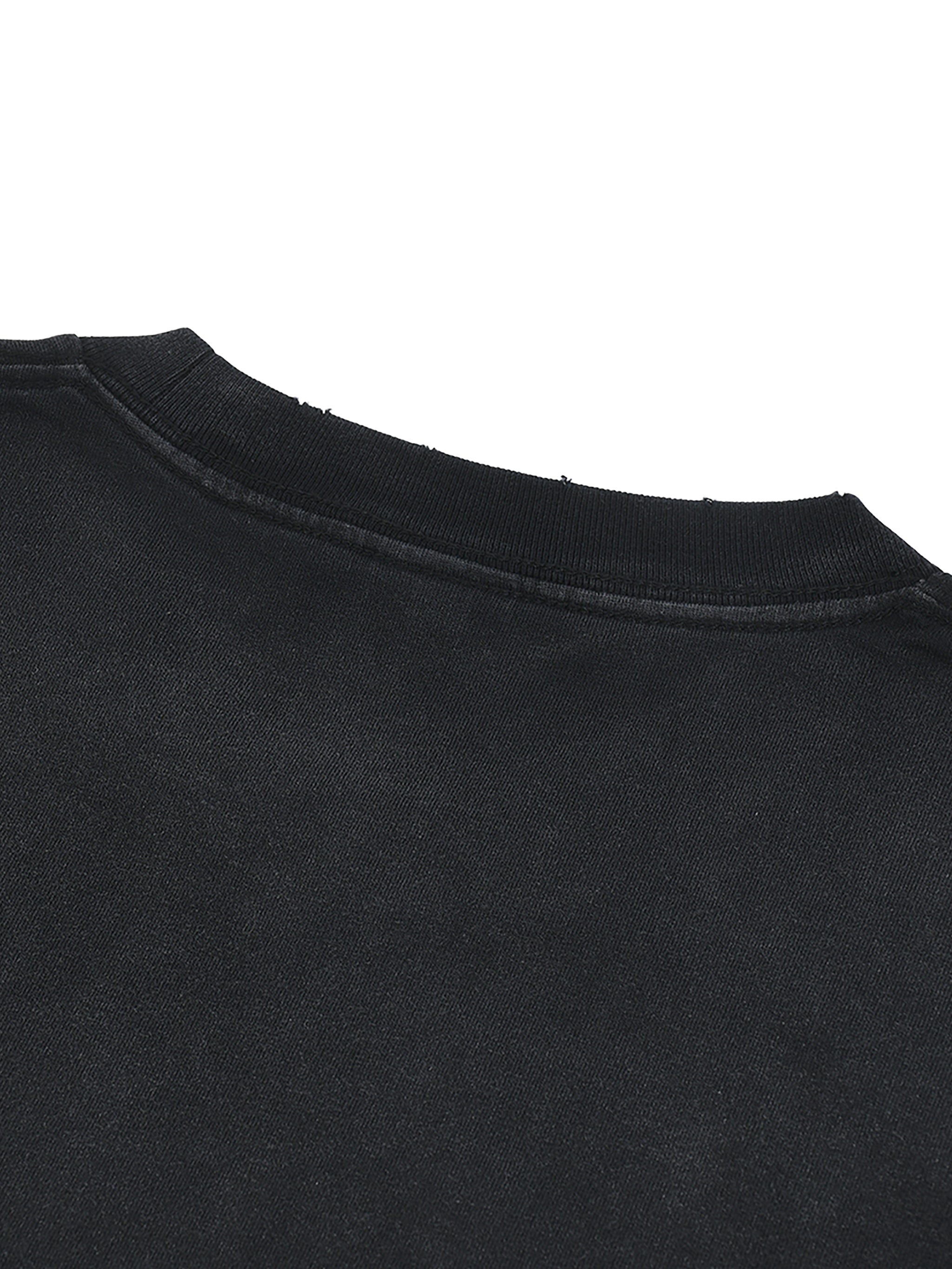 Hand-Frayed Sunfade Paint Splatter T-Shirt