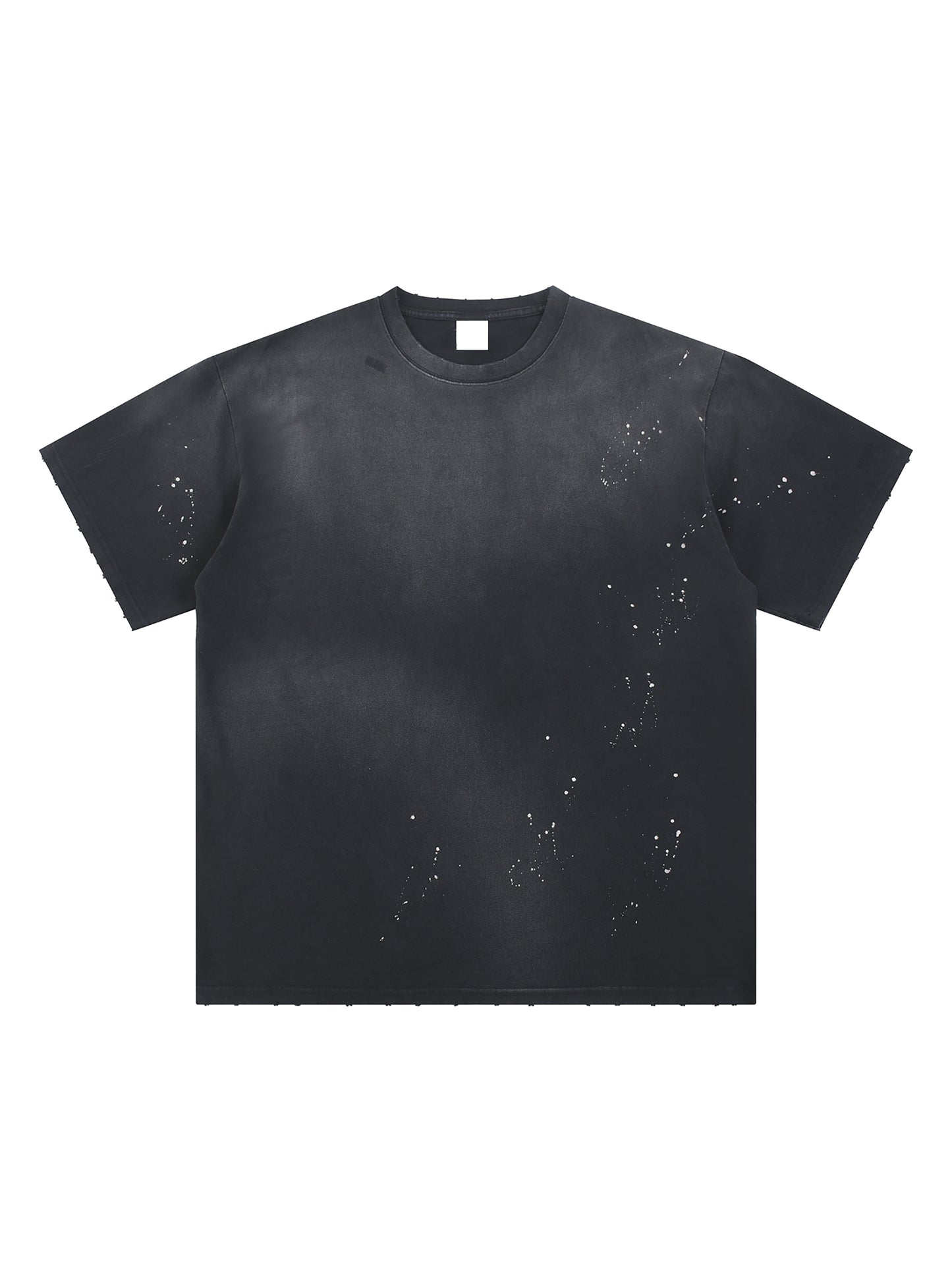 Hand-Frayed Sunfade Paint Splatter T-Shirt
