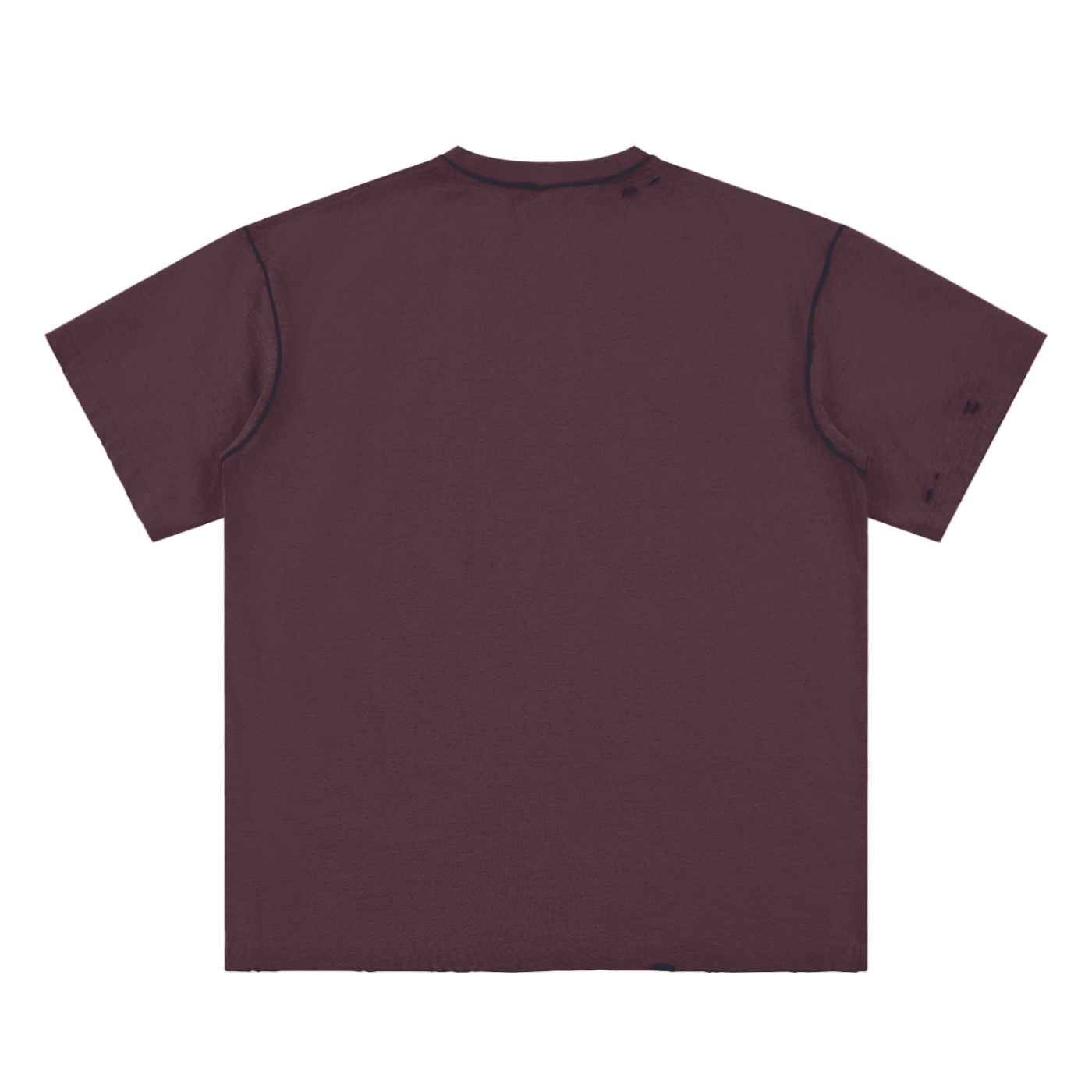 Hand-frayed Reversible T-shirt